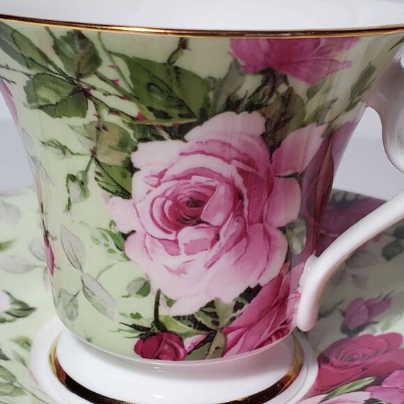 Royale Garden Teacup and Saucer Chintz Collection - Picture 3 of 7